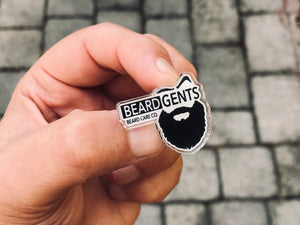 Beard Gents Acrylic Pin