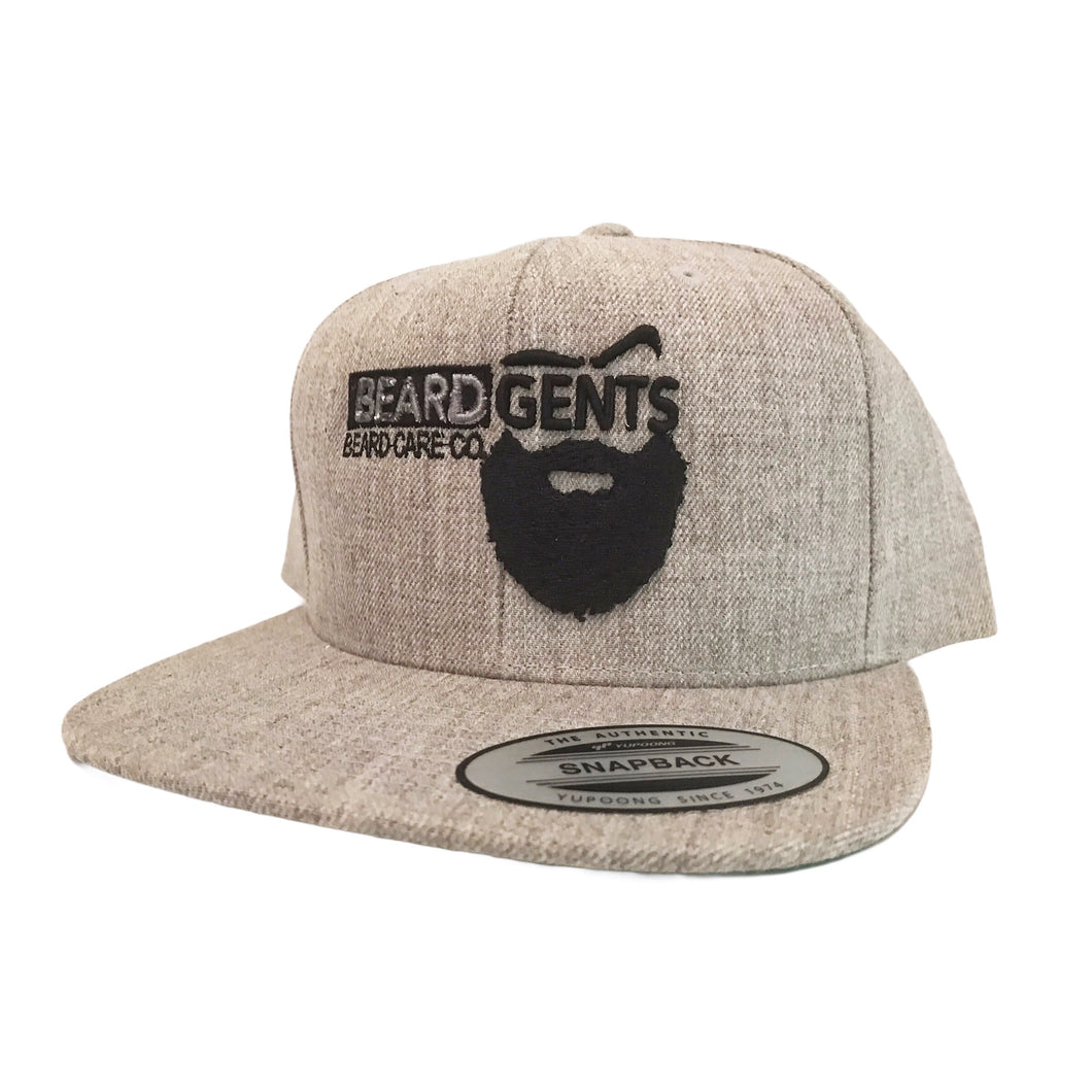 Gray Beard Gents Flat-Bill Snapback Cap