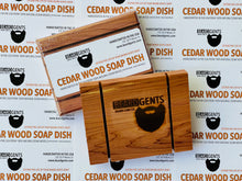Load image into Gallery viewer, Beard Gents Cedar Soap Dish